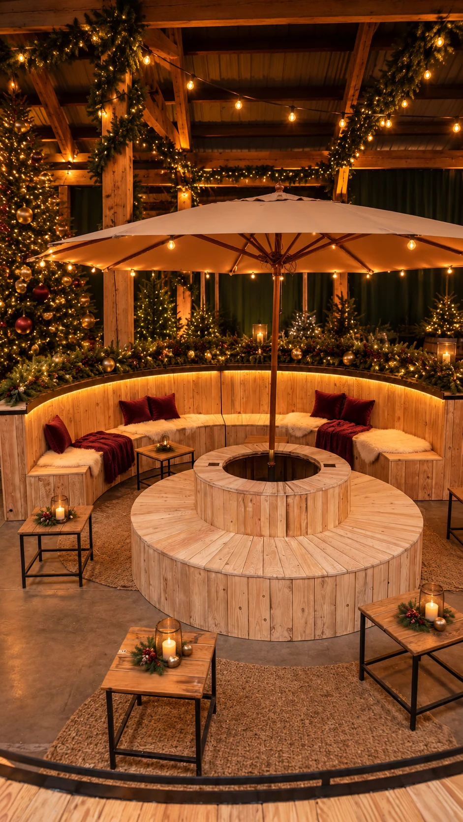 Jouw eigen winterbar. Winterse sfeerimpressie.